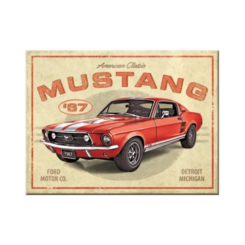 Ford Mustang 1967 Vintage Magnet