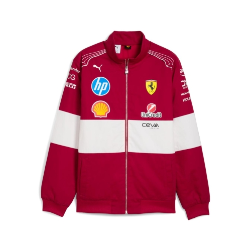 Men Scuderia Ferrari Vintage Jacket Dark Cherry