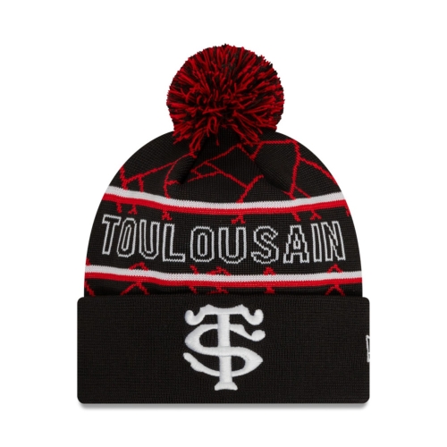 Bonnet Stade Toulousain Noir et Rouge New Era