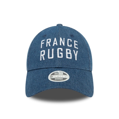 FRANCE RUGBY & NEW ERA 9FORTY Denim Cap Blue