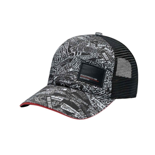 PORSCHE Quoted Trucker Cap - black POR24_CAS_QUO