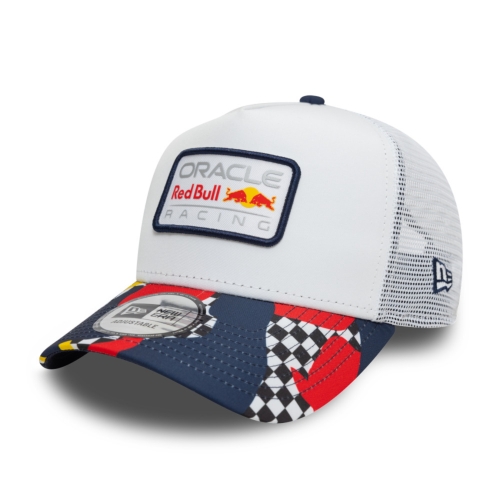 Red Bull Abstract Trucker New Era White Cap