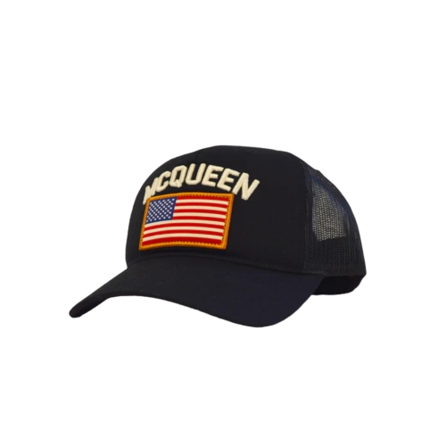 STEVE MCQUEEN Hero Seven Printemps USA Flag Cap - Black