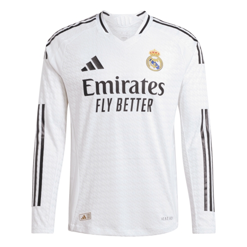 Real Madrid 2024/2025 Home Long Sleeve Jersey 2024/2025