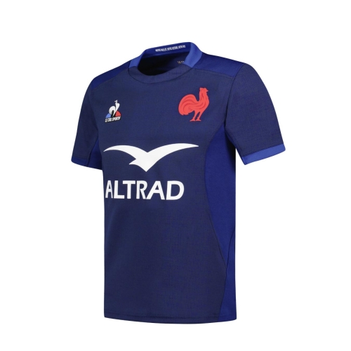 Replica XV de France FFR jersey Le Coq Sportif 2023/2024 women's blue