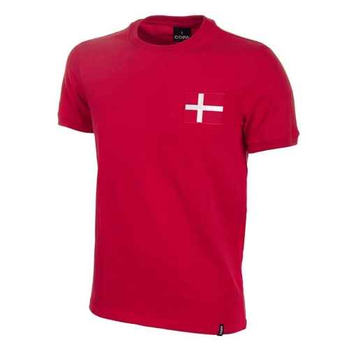 Vintage Copa Classic Denmark Jersey 1970 Red Size S