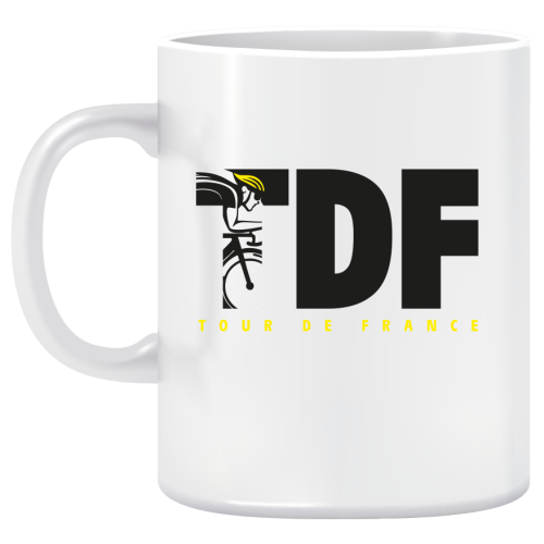 Mug Tour De France Logo Blanc