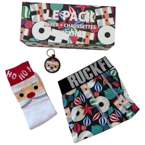 Ruckfield Christmas Pack Boxer - Chaussettes + Keyring