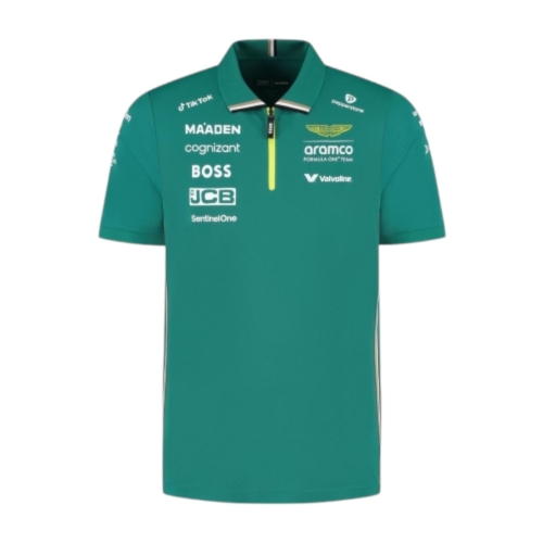 Men Aston Martin F1 Polo Green
