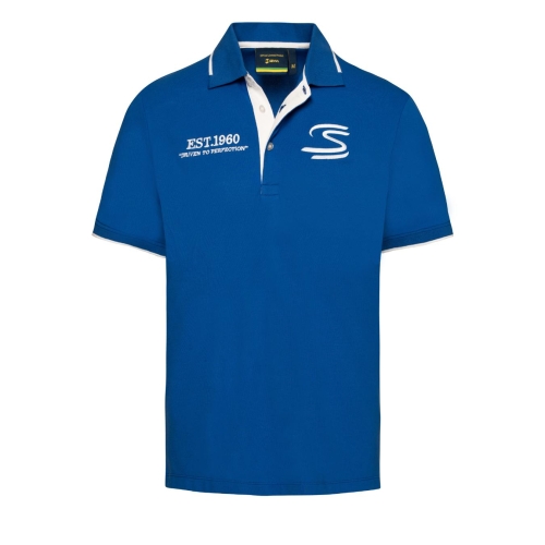 Ayrton Senna Est 1960 polo shirt in blue for men