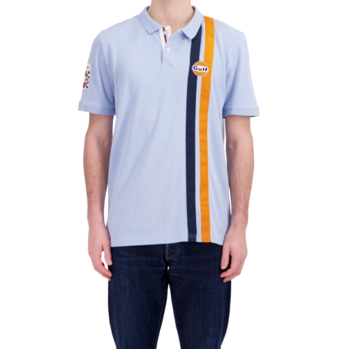 GULF Timeless History Men's Polo - blue GUF24_PLH_TLB