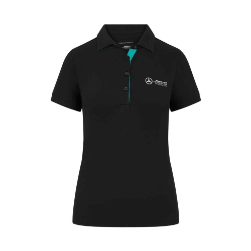 MERCEDES AMG Fan Women's Poloshirt - Black MGP24_PLF_FAN