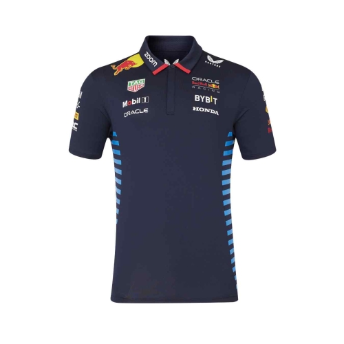 Polo RED BULL Castore Team Replica Bleu pour Homme RBR24_PLH_TEA