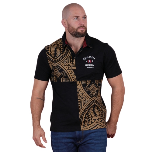Ruckfield Polo Maori Rugby Black - Or