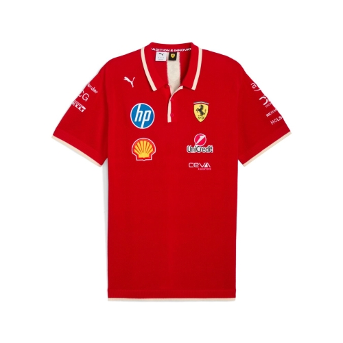 Men Scuderia Ferrari Polo Dark Cherry