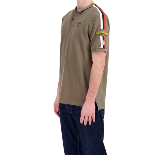 STEVE MCQUEEN Racing men's Poloshirt - kaki