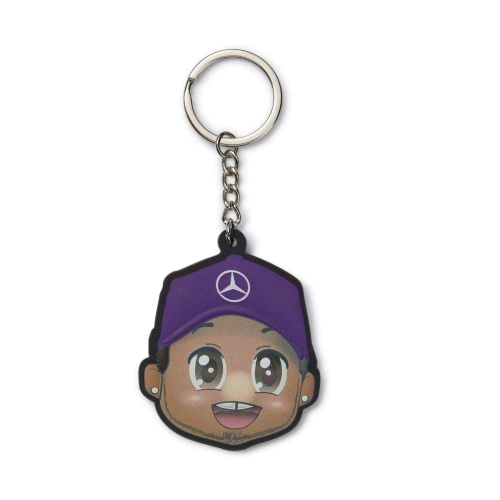 MERCEDES AMG Lewis Hamilton Keyring - Yellow MGP24_PCL_CAR