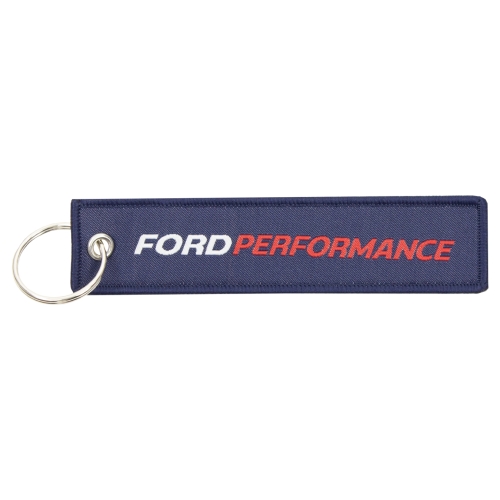 Navy Blue Ford Performance Fabric Keychain