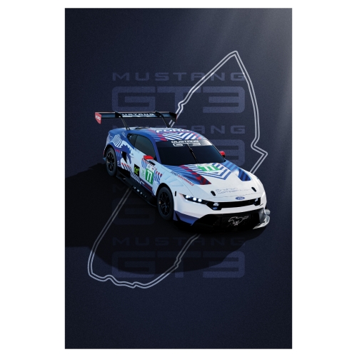 FORD PERFORMANCE X ACO 24H DU MANS GT3 77 POSTER