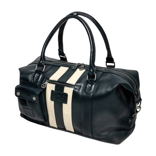 JACKY ICKX 48H Leather Bag - blue