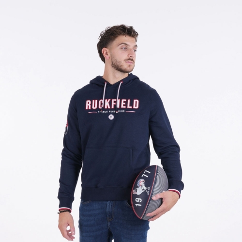 Ruckfield Hoodie French Rugby Club Navy Blue