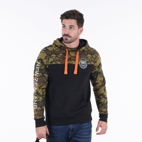 Ruckfield Hoodie Iwi of Pacific Black
