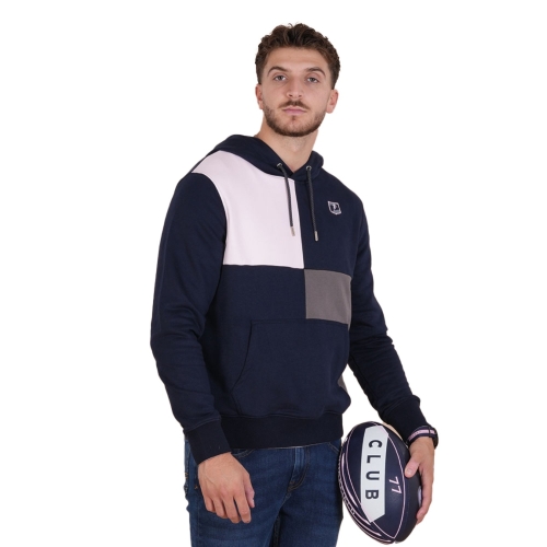 Ruckfield Hoodie The Club Navy Blue - White