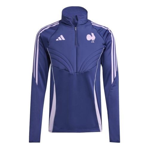 France Rugby FFR Winterized Training Top Men's Dark Blue Adidas