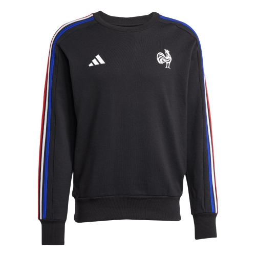 France Rugby Cotton Supporter Sweatshirt Black Adidas