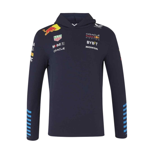 RED BULL Castore Replica Team Men's Hoodie Blue RBR24_SWH_TEA