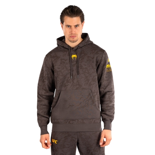 UFC Fusion Venum Hoodie Fight Week Striped Earth Brown