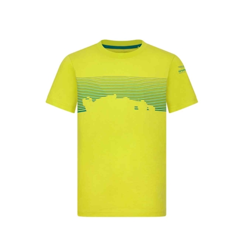 ASTON MARTIN Graphic Child's T-shirt - yellow ASM24_TSE_GRA