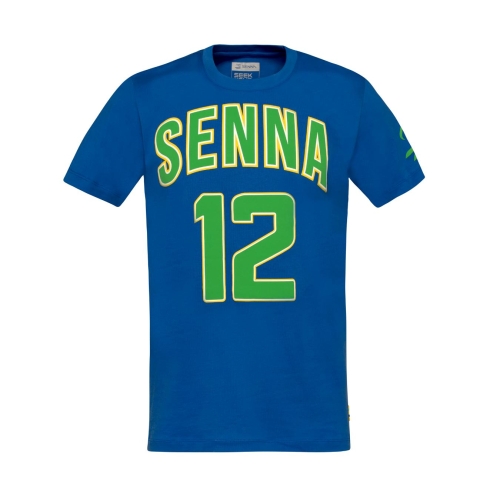 Ayrton Senna Collegiate T-Shirt in Blue for Men