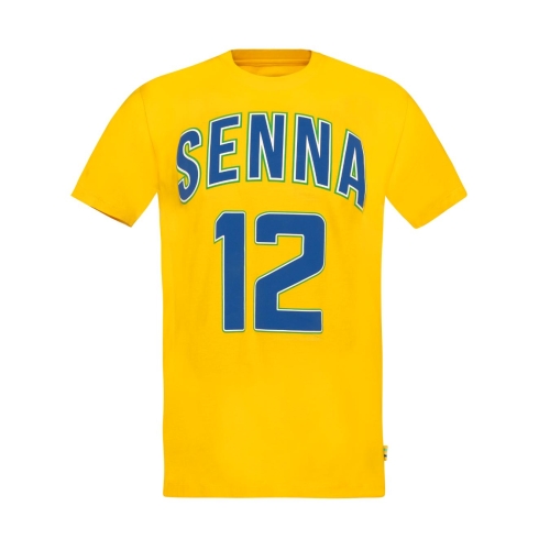 Ayrton Senna Collegiate T-Shirt in Yellow for Men
