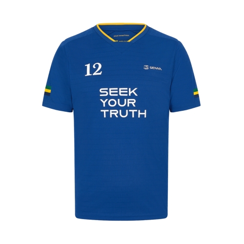 AYRTON SENNA Stripe Men's T-shirt - blue SEN24_TSH_STR