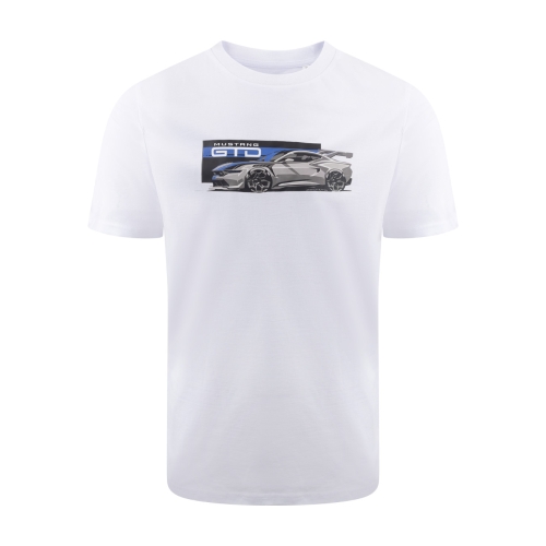 White Ford Mustang GTD T-Shirt