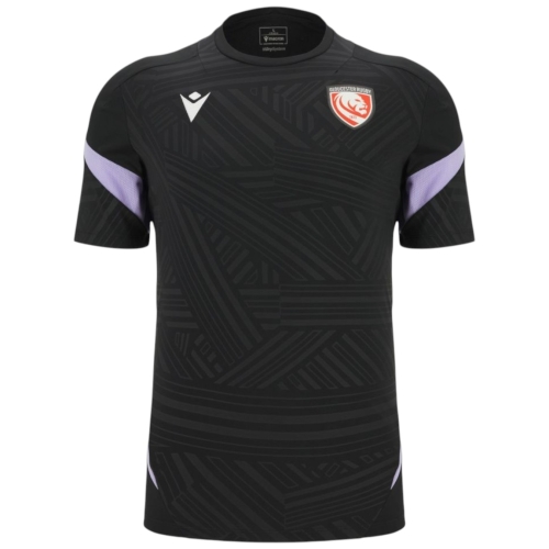 T-Shirt d'Entraînement Gloucester Rugby Noir 25/26 - Macron