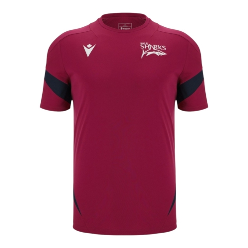 T-Shirt d'Entraînement Sale Sharks Noir 25/26 - Macron