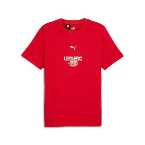 FERRARI F1 Driver Charles Leclerc Men's T-shirt - Red FER24_TSH_DRR