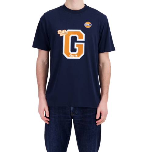 Gulf Varsity Navy Blue T-Shirt Men