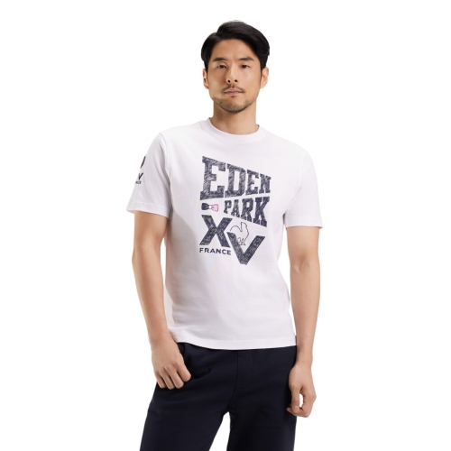 White Short Sleeve Experienced France XV T-Shirt - Eden Park