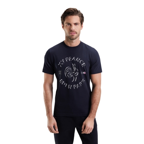Navy Short Sleeve France XV T-Shirt - Eden Park