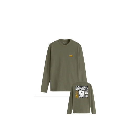 STEVE MCQUEEN Hero Seven Mosaïc Men's Long Sleeves T-shirt - green