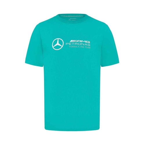 MERCEDES AMG Logo Men's T-shirt - Blue MGP24_TSH_LOB