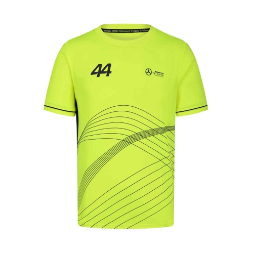 MERCEDES AMG Sport Lewis Hamilton Men's T-shirt - Yellow MGP24_TSH_SPO