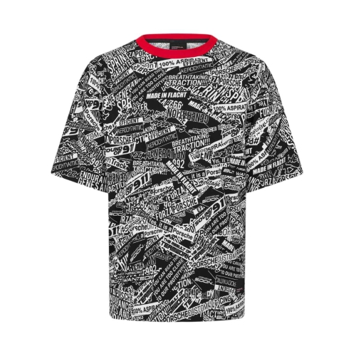 PORSCHE Oversize Men's T-shirt - black POR24_TSH_OVE