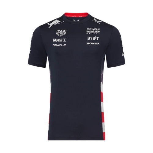 RED BULL Castore USA GP Team Men's T-shirt - blue RBR24_TSH_USA
