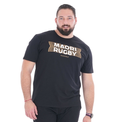 Ruckfield T-Shirt Maori Rugby Black