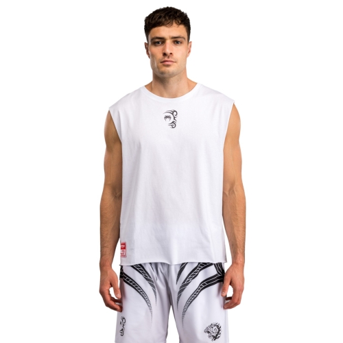 T-Shirt Sans Manches Venum X Mike Tyson Tiger Blanc Homme