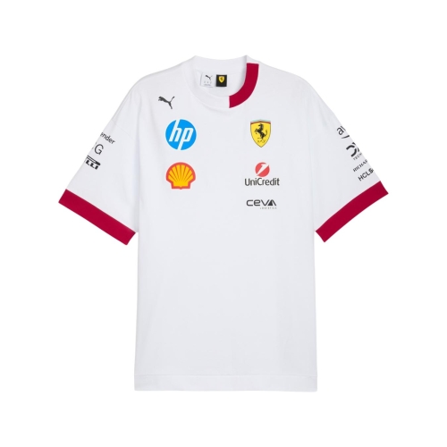 Men Scuderia Ferrari T-Shirt White